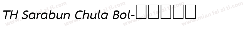 TH Sarabun Chula Bol字体转换